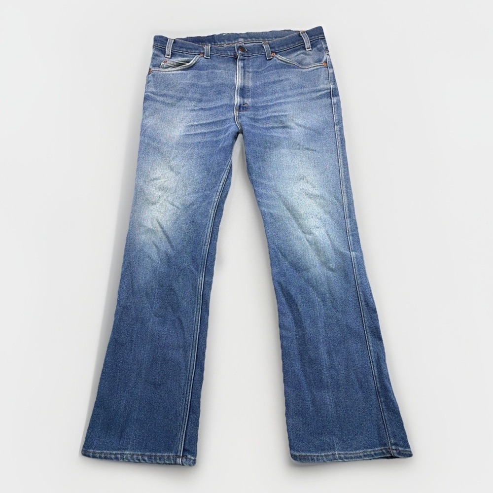 VTG Levis 517 Jeans Mens 36x29 (Tag 38x30)Blue Perfect Fade 80s Made In USA Boot